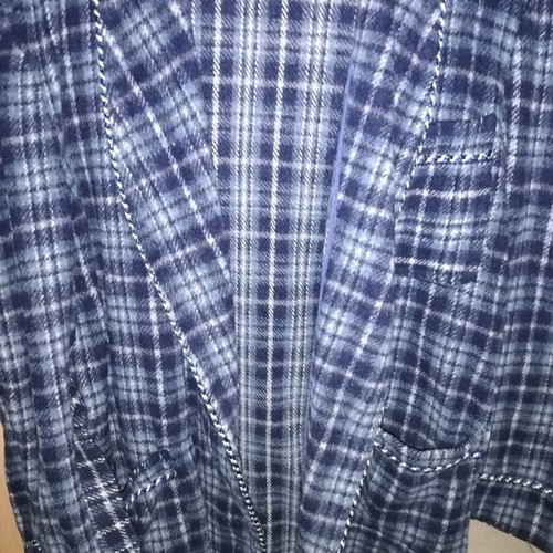 Abarca robe no 50 like new, gray and blue