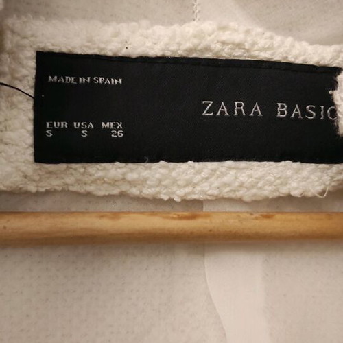 Zara blazer size S used, military style beige