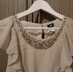 Φόρεμα H&M μίνι έκρου, νούμερο 38, σαν καινούργιο