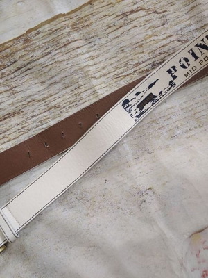 Point belt like new, white and black, size 110