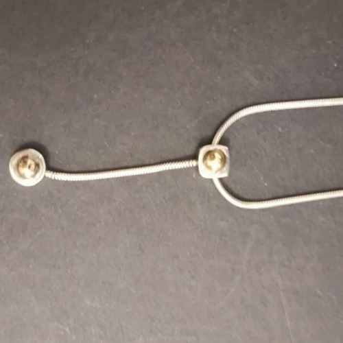 Silver gold 750/925 necklace