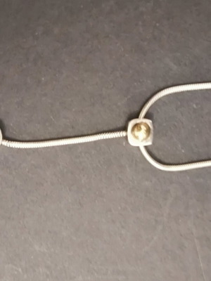 Silver gold 750/925 necklace