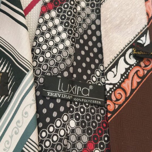 Fashion ties from the 70s and 80s like new, multicolored