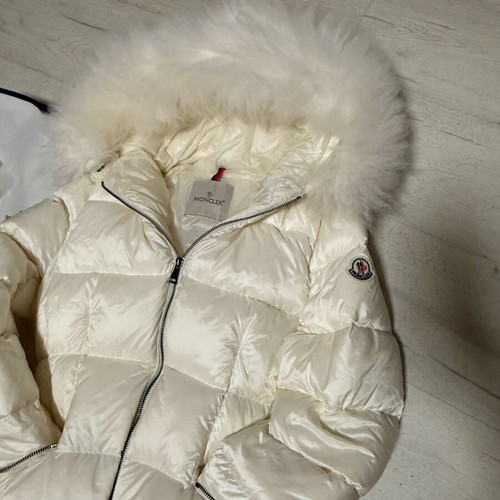 Moncler Boed Women's Jacket New White Beige Size M