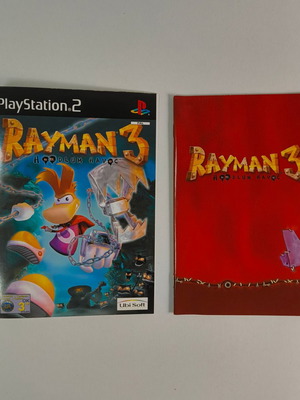 Rayman 3 Hoodlum Havoc PS2 εγχειρίδιο και εξώφυλλο παιχνιδιού, αγγλική έκδοση