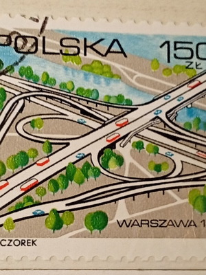 Poland stamp used