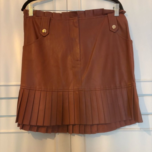 Mini skirt with pleats Zara like new, brown