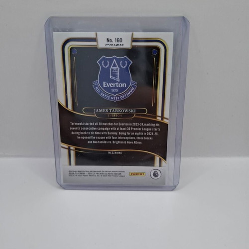 Panini Select Premier League James Tarkowski Zebra Card 2024-25 like new