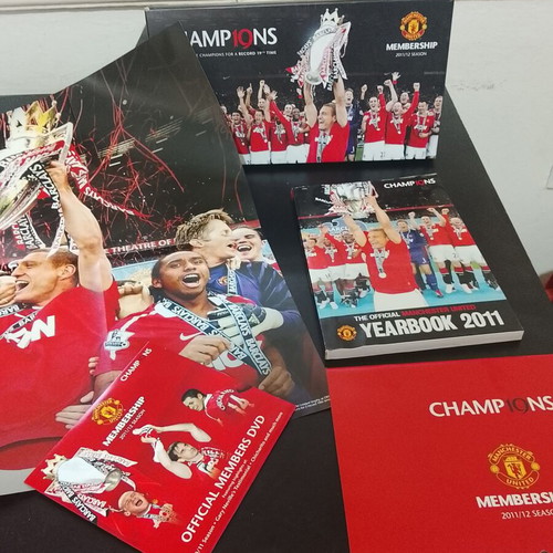 Manchester United Membership boxes used, pack of 4