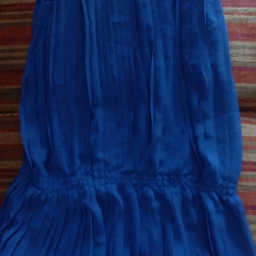 Blouse like new in royal blue color, lightweight fabric, sizes S and M