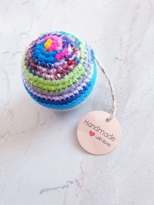 Soft colorful handmade ball new, 7cm×7cm