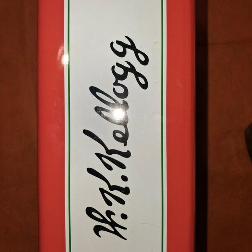 Kellogg's Corn Flakes metal tin used, collectible