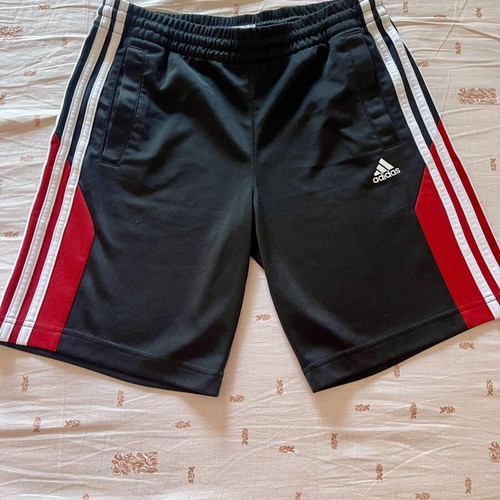 Adidas shorts like new, size 11-12 years, black and white