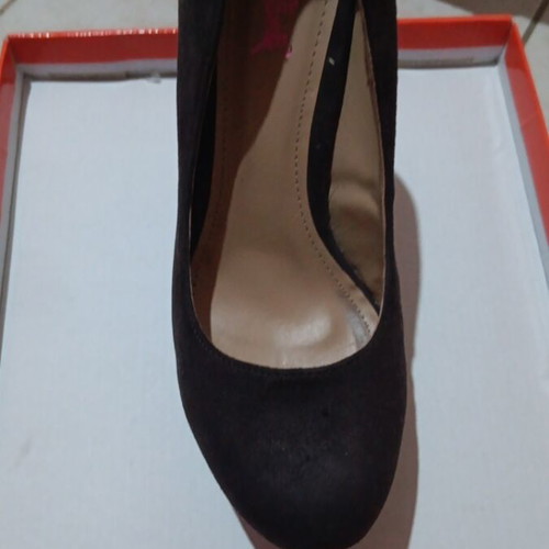 Velvet pumps, brown, size 37-37.5