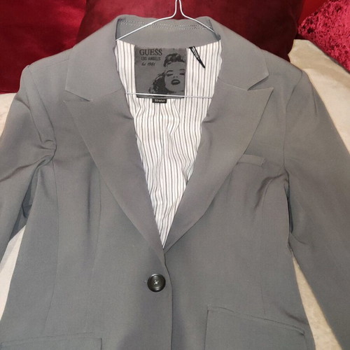 Guess jacket collectible vintage limited edition with Marilyn Monroe, like new, gray