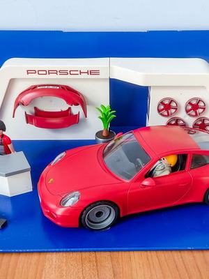 Playmobil 3911 Салон Porsche 911 Carrera S червен употребяван