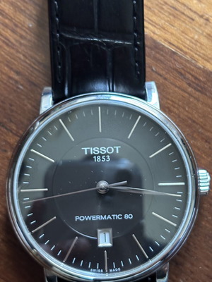 Tissot Carson Premium Powermatic 80 αυτόματο ρολόι σαν καινούργιο, μαύρο