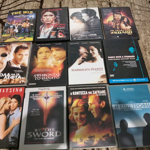 Collection of 60 used DVDs with classic and adventure movies