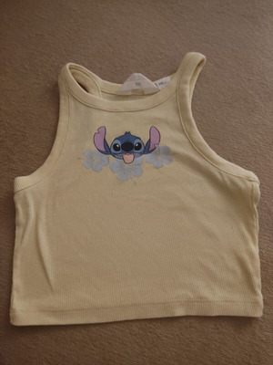 H&M yellow crop top like new for 8-10 years old