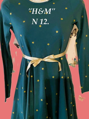 H&M dresses like new, pack of 3 pieces size 12-14, multicolor