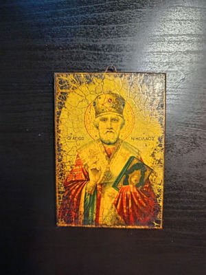 Iconography of Saint Nicholas Agios Nikolaos painting like new