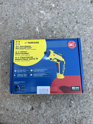 Parkside 4V Cordless Screwdriver, rechargeable