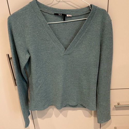 Ale thin sweater size L turquoise like new
