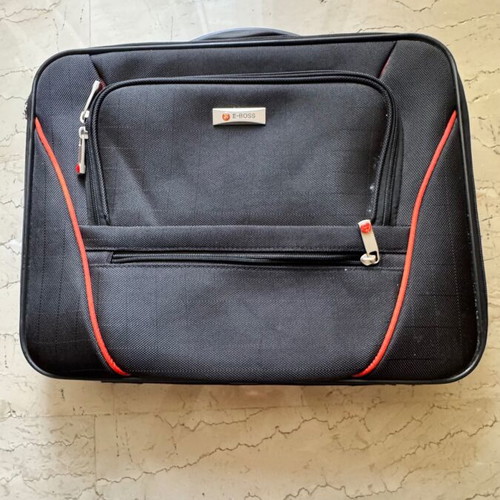 E-BOSS Laptop Bag 15.6” like new, black with orange details