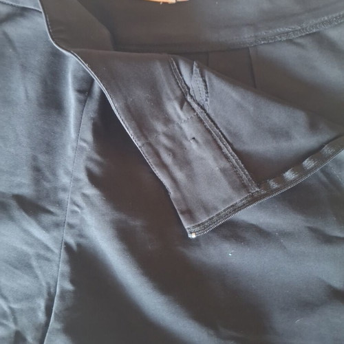 Fabric shorts like new with gold buttons and side zipper, Emporio Grama, black, size L