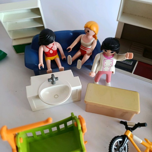 Playmobil kitchen set used