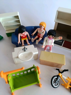 Playmobil kitchen set used