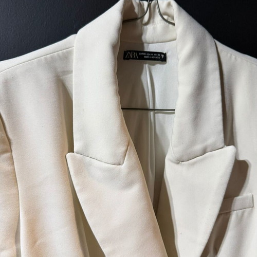 Zara blazer dress used with small brooch mark