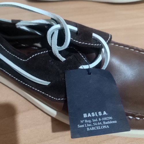 Armand Basi boat shoes new, size 45-46, brown leather
