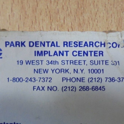 Park Dental old dental parts set new