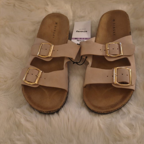 Sinsay Anatomical Sandals Size 38 Nude Pink New