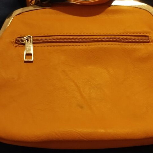 Vintage women's bag like new, yellow, unique design