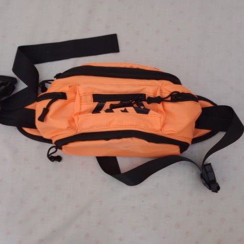 Large waist bag new, waterproof, orange fluorescent color