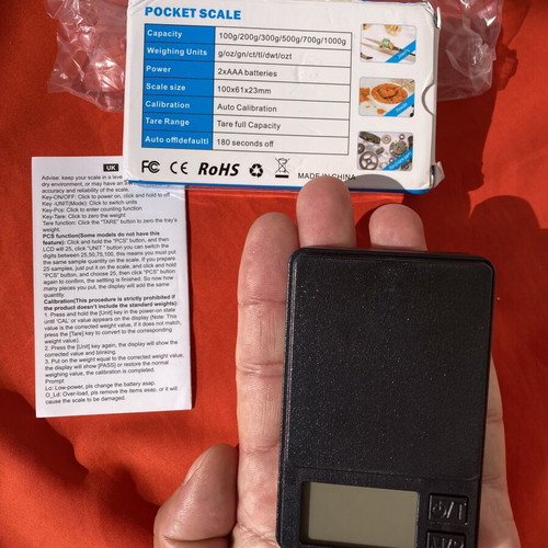 Pocket Scale new, precise electronic weighing up to 1000g
