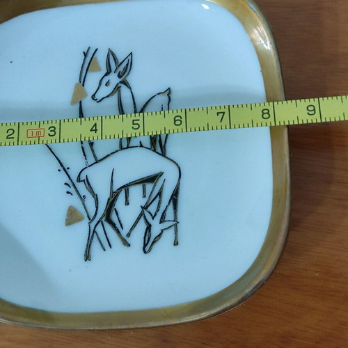 Bavaria porcelain dessert set used, vintage design
