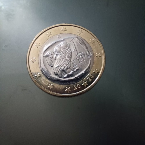 Greece 1 Euro normal coin circ 2023, 2024