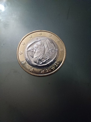 Greece 1 Euro normal coin circ 2023, 2024