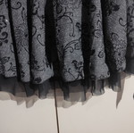 Skirt with lining black gray, like new, size M