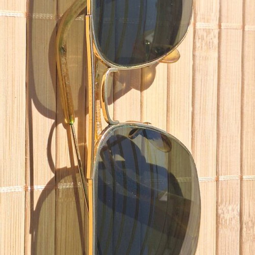 Ray Ban Caravan sunglasses vintage used, made in USA by Bausch and Lomb