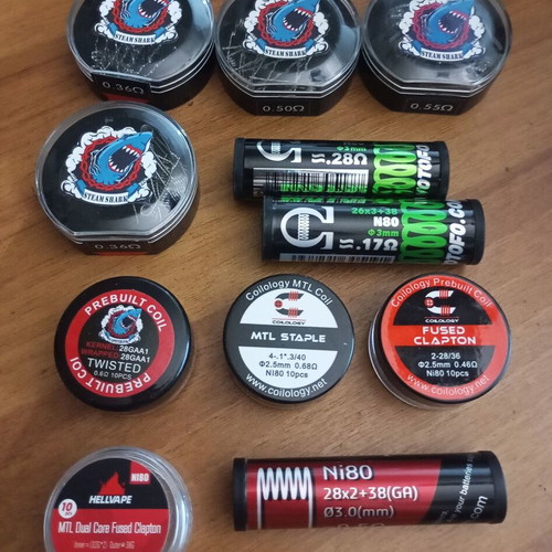 Prebuilt Coils Vape New, 81 Pieces Steam Shark, Coilology, Hellvape, Wotofo, Fumytech