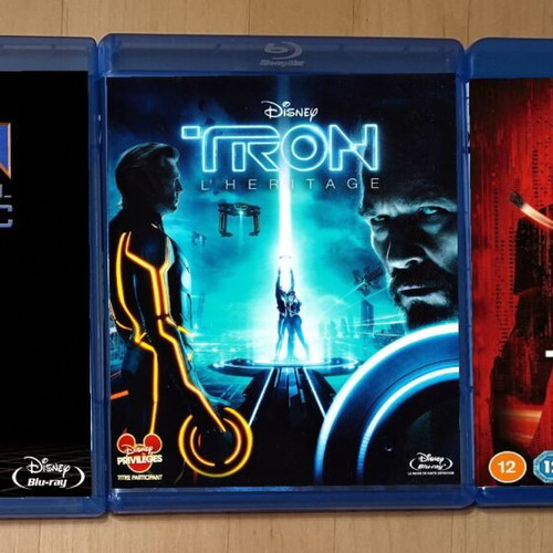 Disney Tron Trilogy Blu-ray set, 3 movies (1982-2025)