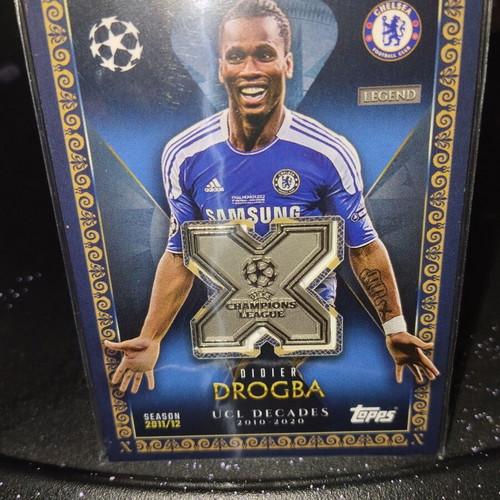 Drogba UCL Decades Match Attax card new