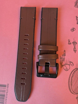 QuickFit 22mm Brown Leatherette Watch Strap New