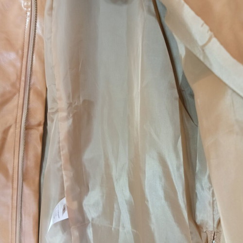 Men's leatherette jacket new, unused, beige