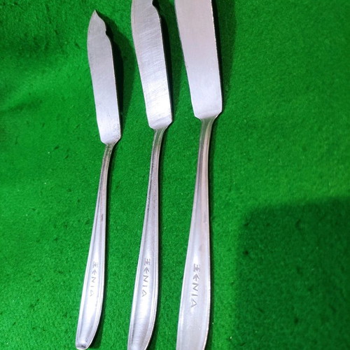 Xenia dessert serving knives set of 3 used Afentakis Rostfrei