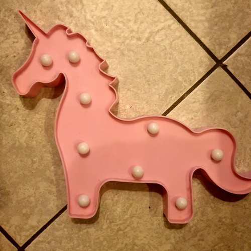 Unicorn LED Kids Lamp like new, ideal for gift or decoration